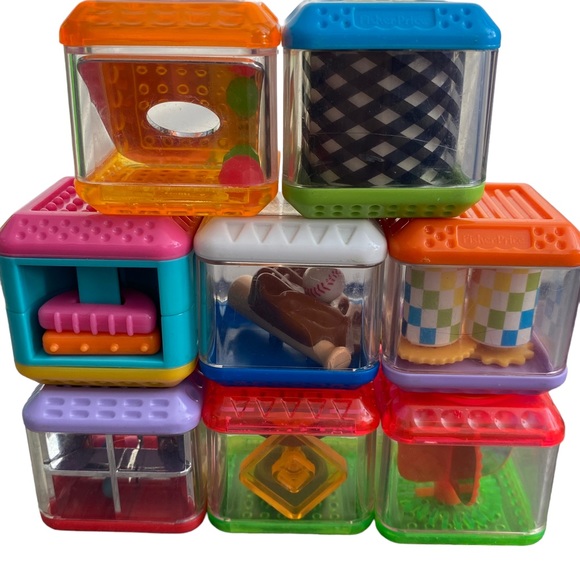 peek-a-boo house stacking blocks set